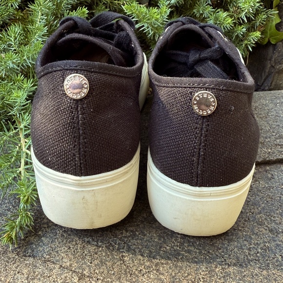 STEVE MADDEN BLACK ELORE PLATFORM CANVAS SNEAKERS - 7 🖤👟 - Picture 4 of 12